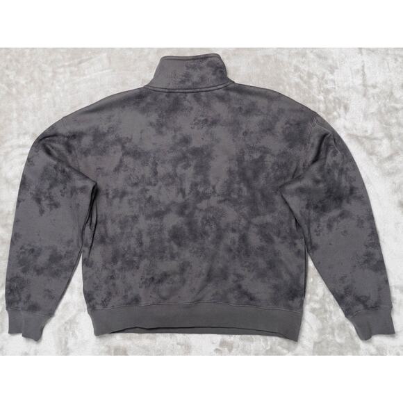 Fabletics Cozy Fleece Gray Tie Dye 1/2 Zip Sweatshirt XL Pants S Matching Set - Picture 3 of 16